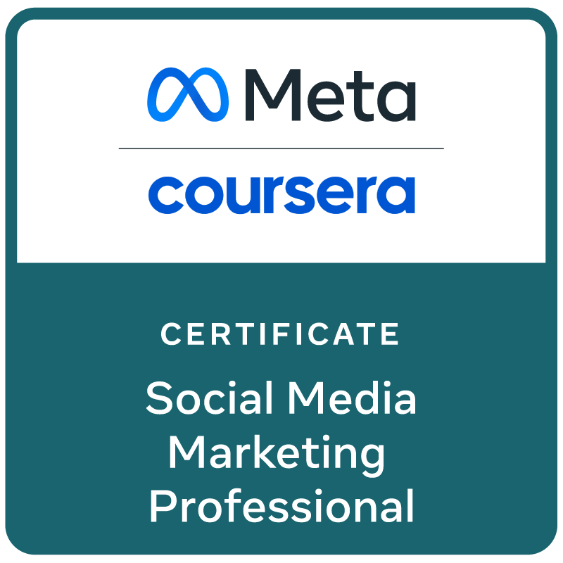 Meta Social Media Marketing Professional certificate badge