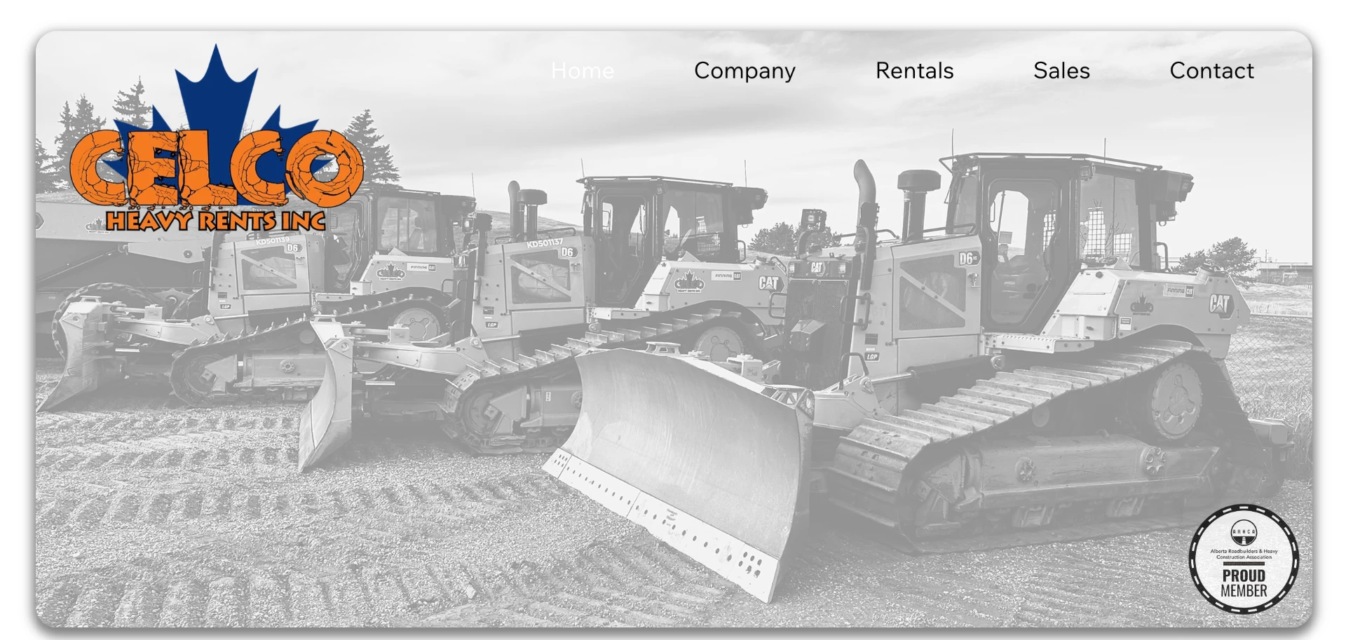 Celco Heavy Rents website