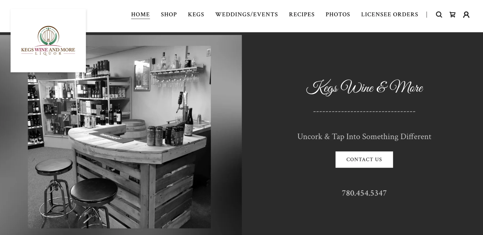 The Kegs Wine & More storefront